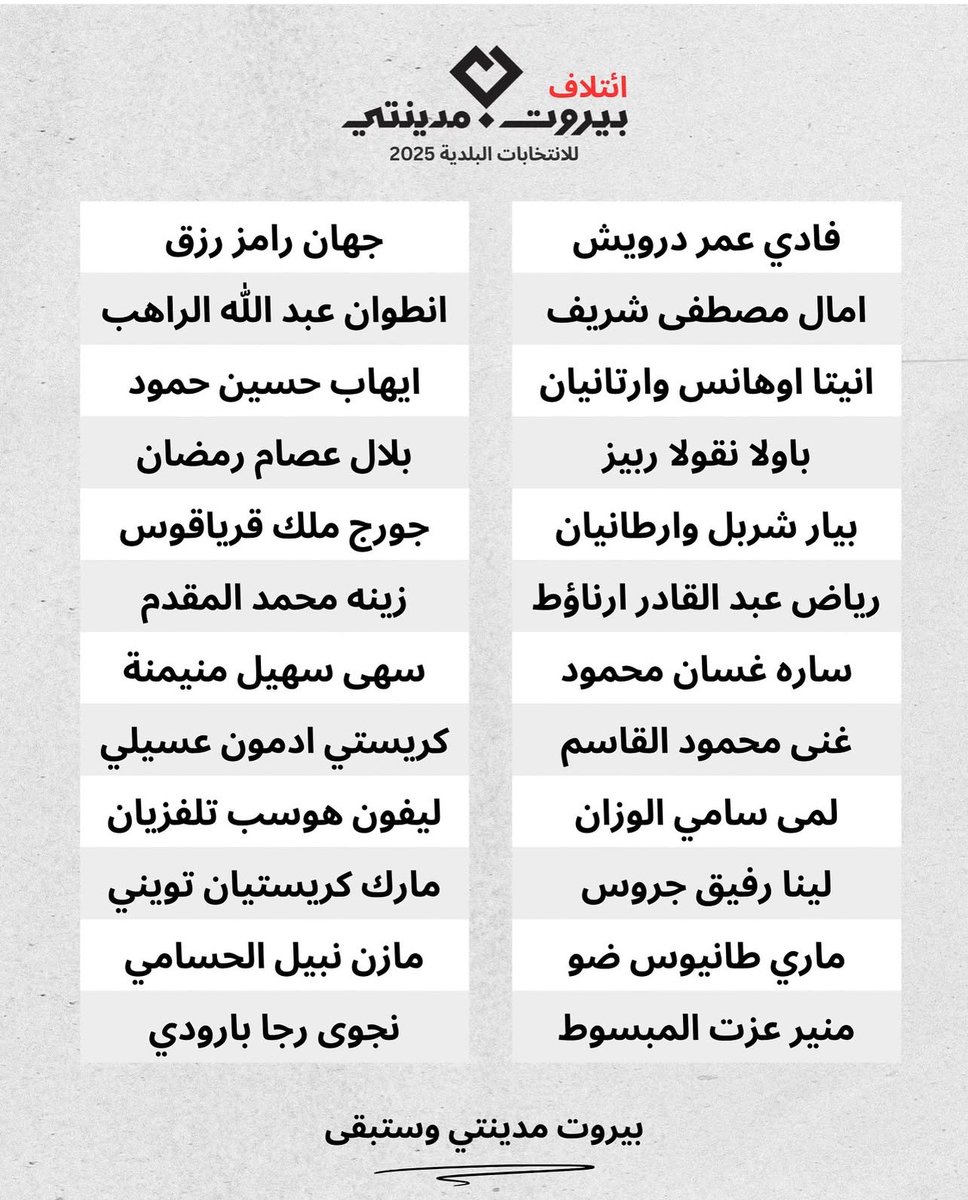 halaballout's tweet photo. إذا بدك #مجلس_بلدي بيشبهك وبيشبه #بيروت يللي اشتقتلها بكل مناطقها وكل شوارعها وكلا الحلا يللي فيها…انتخب لمرّة #مجلس_بلدي بحبّ #بيروت قد ما منحبها! #انتخابات_بلدية_٢٠٢٥
#بلدية_بيروت #بيروت_مدينتي #ائتلاف_بيروت_مدينتي_٢٠٢٥ https://t.co/bMe83gh7G1