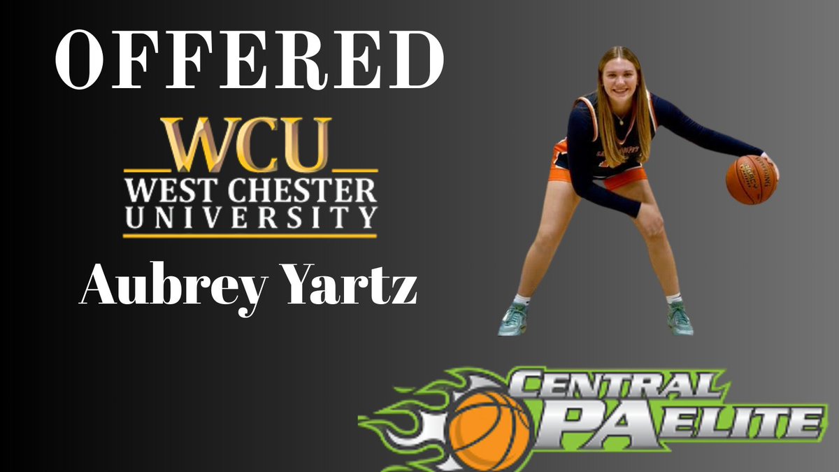 Aubrey Yartz (@aubreyyartz) on Twitter photo After a great conversation with <a href="/AHoss3/">Allison L. Hostetter</a>, I am excited to receive a scholarship offer from West Chester Women's Basketball. Go Rams!! <a href="/CoachKWooden/">Kiera Wooden</a> <a href="/CentralPAElite/">Central PA Elite</a> <a href="/goSJCAsports/">SJCA WolfPack</a> After a great conversation with <a href="/AHoss3/">Allison L. Hostetter</a>, I am excited to receive a scholarship offer from West Chester Women's Basketball. Go Rams!! <a href="/CoachKWooden/">Kiera Wooden</a> <a href="/CentralPAElite/">Central PA Elite</a> <a href="/goSJCAsports/">SJCA WolfPack</a>