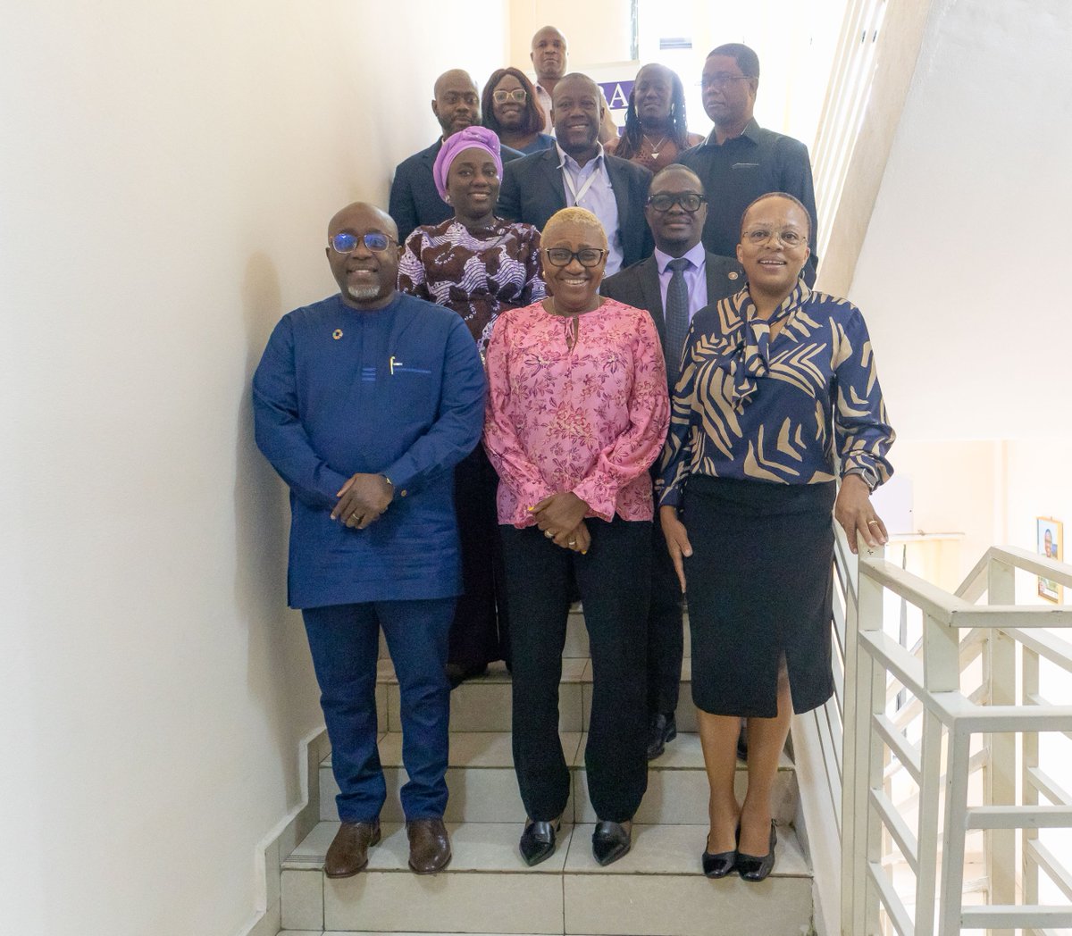 UNDPSierraLeone's tweet photo. @UNDPSierraLeone #ResRep @FredAmpiah has met with  @NRASalone Commissioner Gen., Mad Jeneba Bangura, to advance Financing for Sustainable Development, discussing SDG-aligned tax reforms, carbon pricing, green revenue strategies &amp; wider tax access via the Block Management System. https://t.co/UZzFXye47L