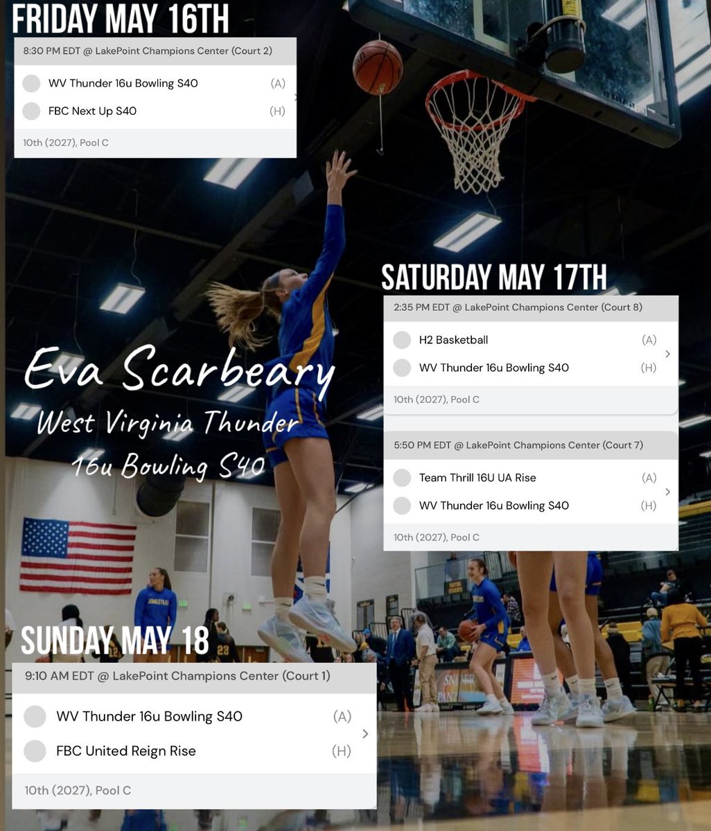 Eva Scarbeary (@evascar33) on Twitter photo Can’t wait to play In Georgia this weekend! <a href="/WVTBowling/">WVThunder 2027 S40</a> <a href="/WVaThunderRiego/">West Virginia Thunder Riego</a> Can’t wait to play In Georgia this weekend! <a href="/WVTBowling/">WVThunder 2027 S40</a> <a href="/WVaThunderRiego/">West Virginia Thunder Riego</a>