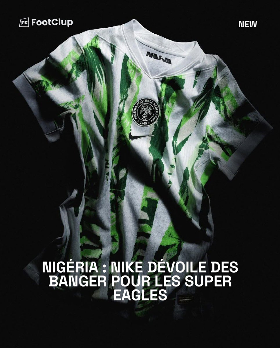 FootClup237's tweet photo. 🚨| Officiel | Nike dévoile les nouveaux maillots domicile et extérieur de l’équipe féminine nigériane de football 🔥💚🤍⚽️ 🫦

Qu’en pensez-vous ? Footeux !

🟢⚫️ FootClup #streetculture #football #naija #nike https://t.co/1glkzthN7U