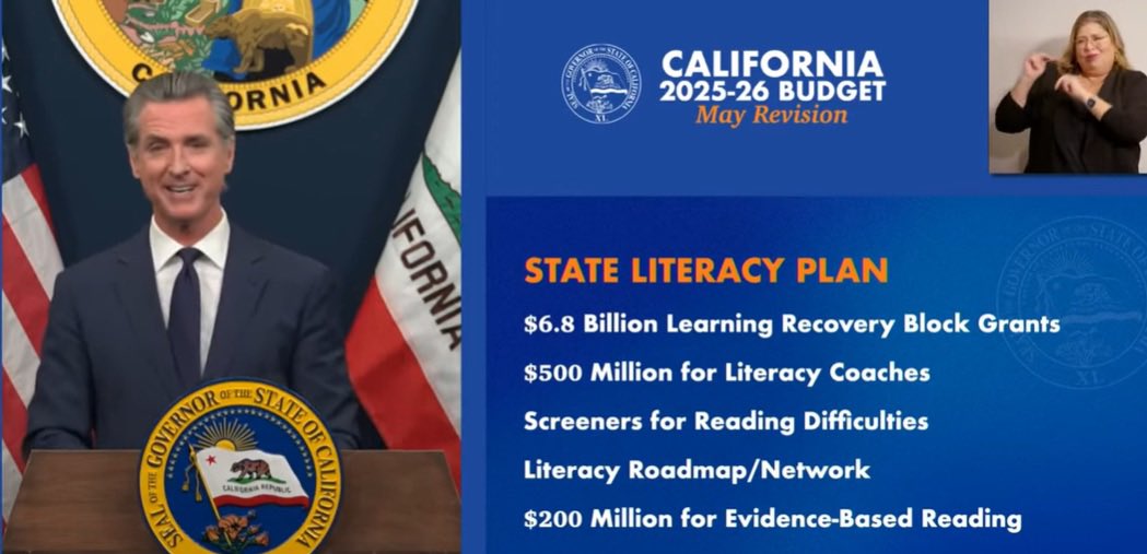 Decoding Dyslexia CA (@ddcalifornia) on Twitter photo On 5/14, Governor <a href="/GavinNewsom/">Gavin Newsom</a> released the May Revision of the budget. Despite a projected $12 billion deficit, he is proposing $200 million to train elementary teachers in evidence-based reading practices! This $ will fund the PD outlined in AB 1454! Good news 4 literacy in CA! On 5/14, Governor <a href="/GavinNewsom/">Gavin Newsom</a> released the May Revision of the budget. Despite a projected $12 billion deficit, he is proposing $200 million to train elementary teachers in evidence-based reading practices! This $ will fund the PD outlined in AB 1454! Good news 4 literacy in CA!
