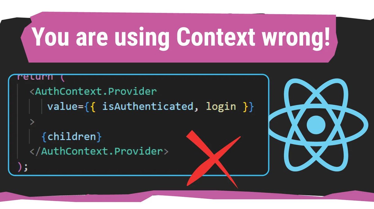 techwithlandon's tweet image. I made this image myself — no AI involved.
But you know what’s really out of control? When devs stuff everything into a single context provider and wreck app performance.
I break it down in the article. Don’t let this be your app.
#reactjs #reactperformance #webdev
