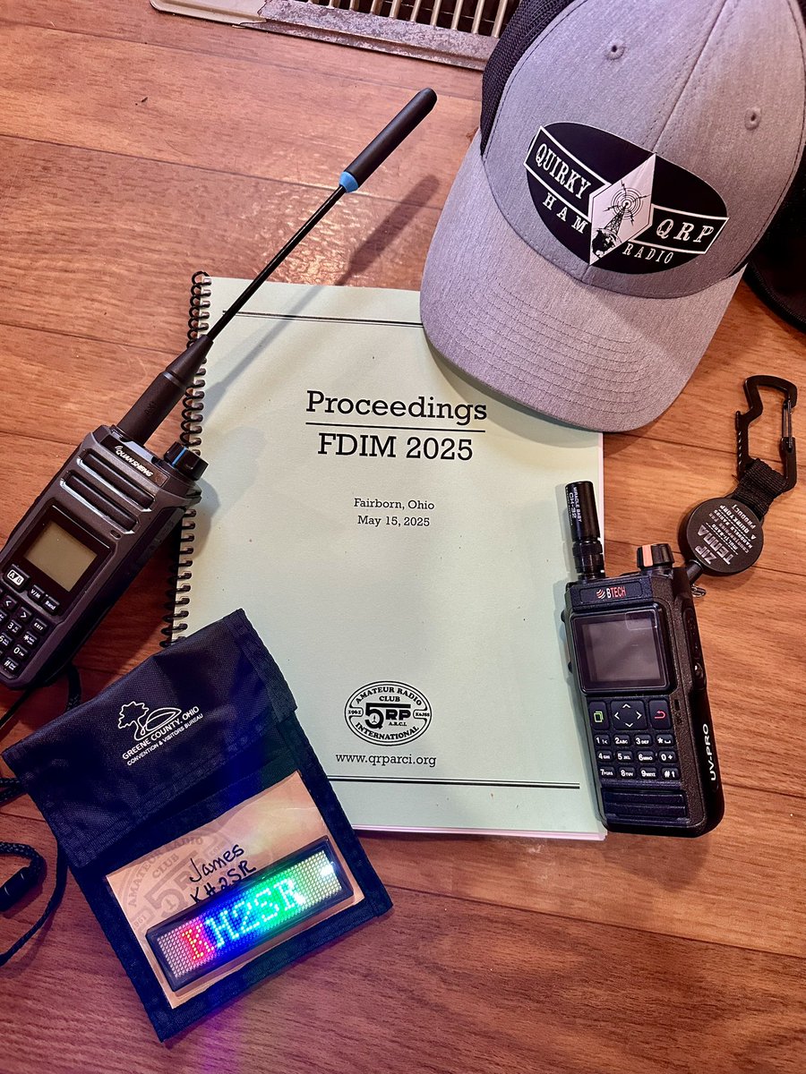Caught several in depth presentations at FDIM today. Tons of great info in this booklet! #FDIM #FourDaysInMay #QRPARCI #Hamvention2025 #Hamfest #DaytonHamvention #HamHarder #AmateurRadio #RadioStuff #QRP #QRPp