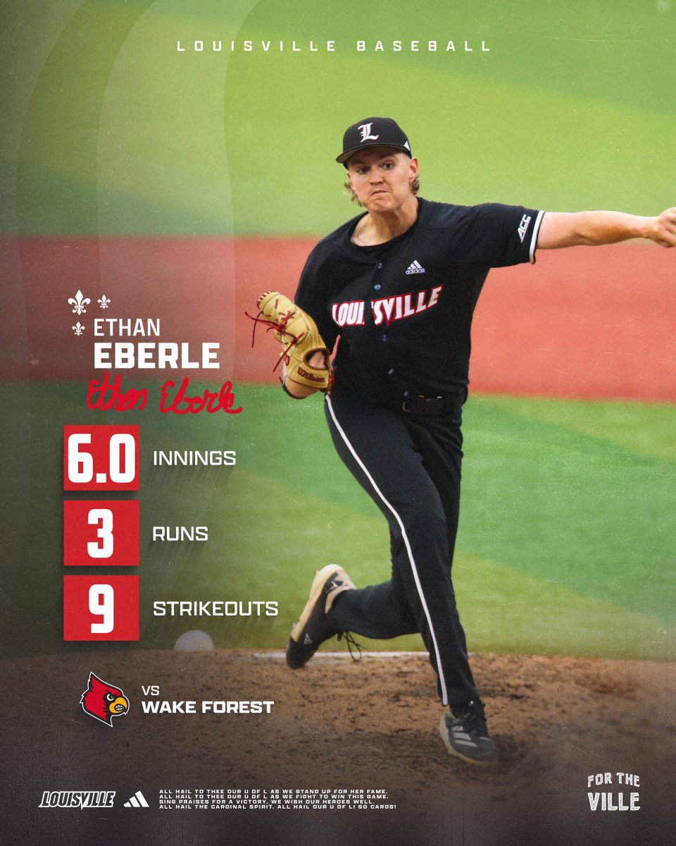 📊 Excellent outing for the southpaw.

#GoCards | <a href="/ethan_eberle/">Ethan Eberle</a>