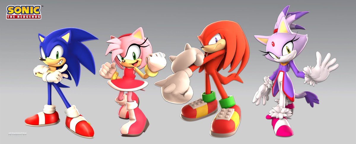 Way to go, Knucklehead! 
My 3D model of Knuckles the Echidna is finished!
#SonicTheHedgehog #3DCG