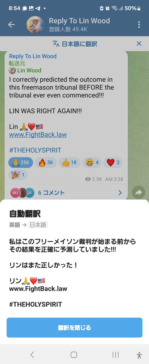 9TElR771pDO8VfL's tweet image. LinWood 
私はこのフリーメイソン裁判が始まる前からその結果を正確に予測していました!!!

リンはまた正しかった！

リン🙏❤️🇺🇸
FightBack.law

#THEHOLYSPIRIT