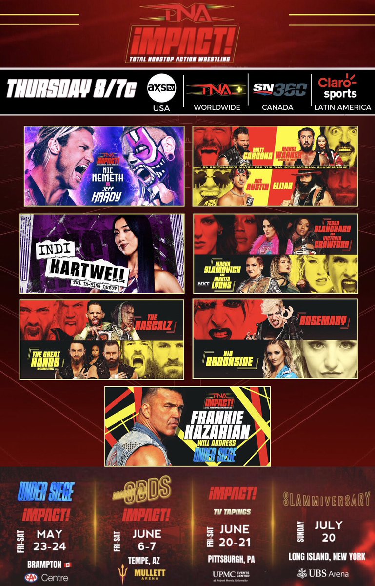 Tommy Dreamer (@thetommydreamer) on Twitter photo Watch <a href="/ThisIsTNA/">TNA Wrestling</a> NOW
Great episode <a href="/AXSTV/">AXS TV</a> <a href="/Sportsnet/">Sportsnet</a>
I can’t believe <a href="/NicTNemeth/">Nic Nemeth</a> vs <a href="/JEFFHARDYBRAND/">#BrotherNero DELETED</a> has only happened one other time Watch <a href="/ThisIsTNA/">TNA Wrestling</a> NOW
Great episode <a href="/AXSTV/">AXS TV</a> <a href="/Sportsnet/">Sportsnet</a>
I can’t believe <a href="/NicTNemeth/">Nic Nemeth</a> vs <a href="/JEFFHARDYBRAND/">#BrotherNero DELETED</a> has only happened one other time