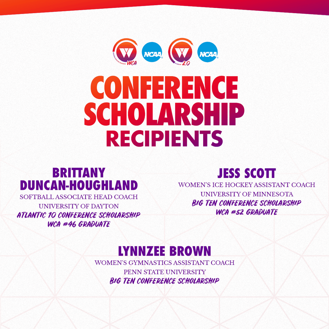 WeCOACH's tweet image. Congratulations to the incredible coaches selected to join our NCAA Academies—made possible through scholarships generously funded by their conferences.

Their investment in your growth is a powerful testament to the belief in women coaches and the future of sport. We’re proud to…