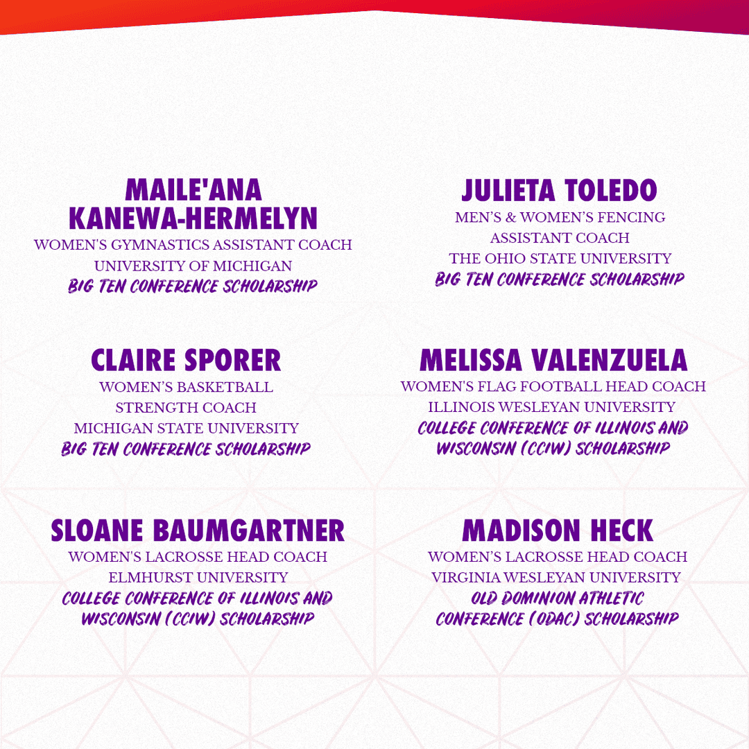 WeCOACH's tweet image. Congratulations to the incredible coaches selected to join our NCAA Academies—made possible through scholarships generously funded by their conferences.

Their investment in your growth is a powerful testament to the belief in women coaches and the future of sport. We’re proud to…