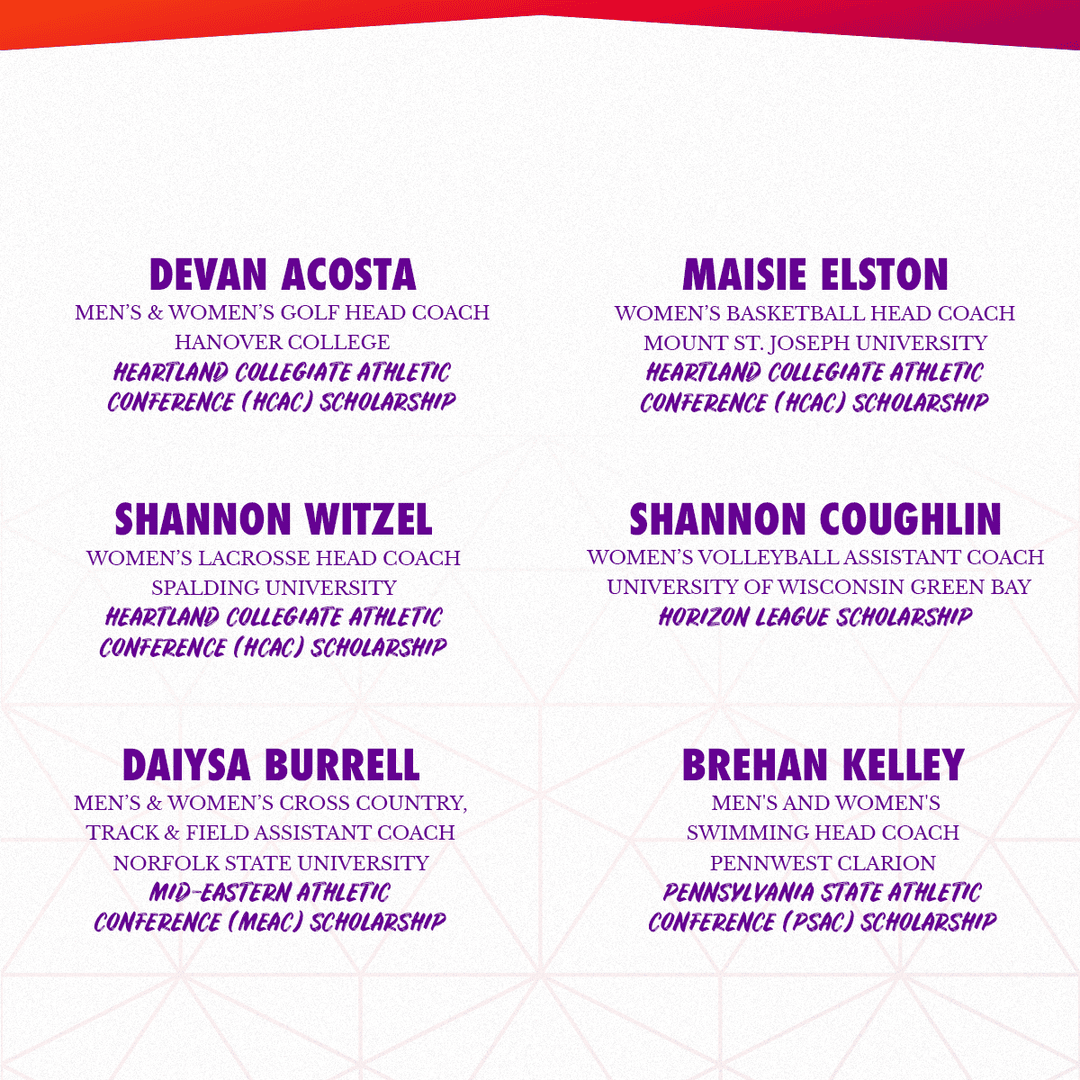 WeCOACH's tweet image. Congratulations to the incredible coaches selected to join our NCAA Academies—made possible through scholarships generously funded by their conferences.

Their investment in your growth is a powerful testament to the belief in women coaches and the future of sport. We’re proud to…