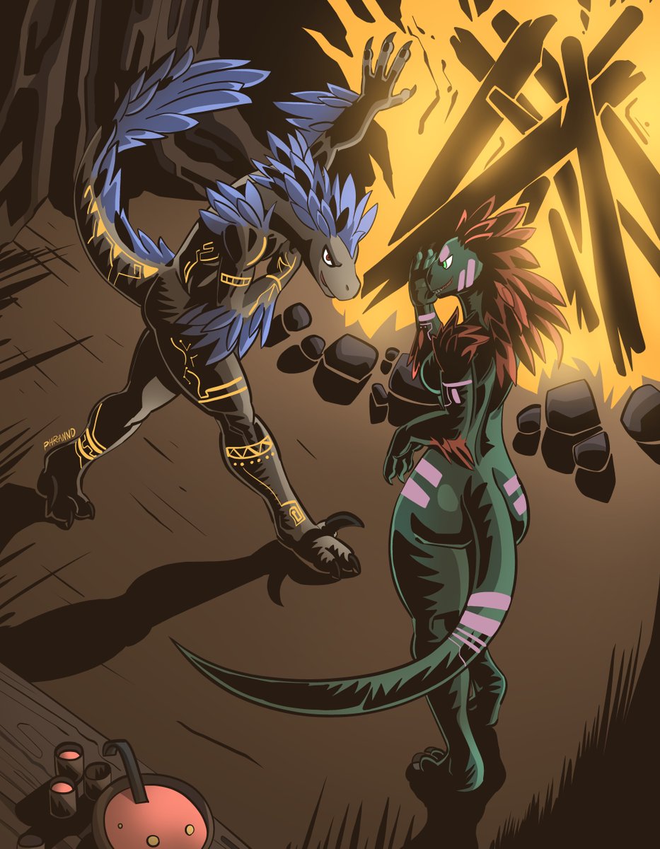 A dance by the fireside.