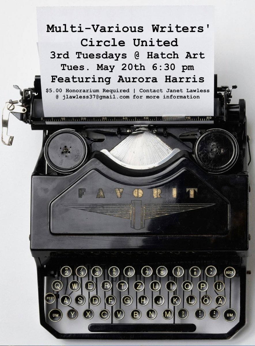HatchArt's tweet photo. New writers' circle! Starts May 20th - https://t.co/3mNXdyCJui https://t.co/B2GuXHFIhu