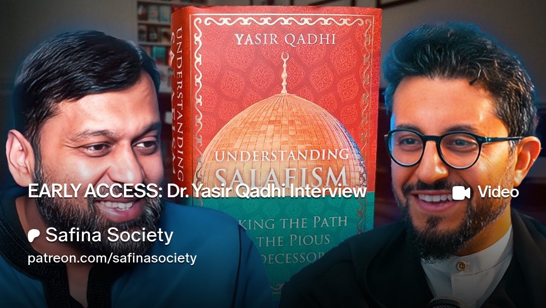 Safina Society (@safinasociety) on Twitter photo New interview with <a href="/YasirQadhi/">Dr. Yasir Qadhi</a> & <a href="/DrShadeeElmasry/">Dr. Shadee Elmasry</a> out now! Join our Patreon to gain early access and watch now.
patreon.com/safinasociety New interview with <a href="/YasirQadhi/">Dr. Yasir Qadhi</a> & <a href="/DrShadeeElmasry/">Dr. Shadee Elmasry</a> out now! Join our Patreon to gain early access and watch now.
patreon.com/safinasociety