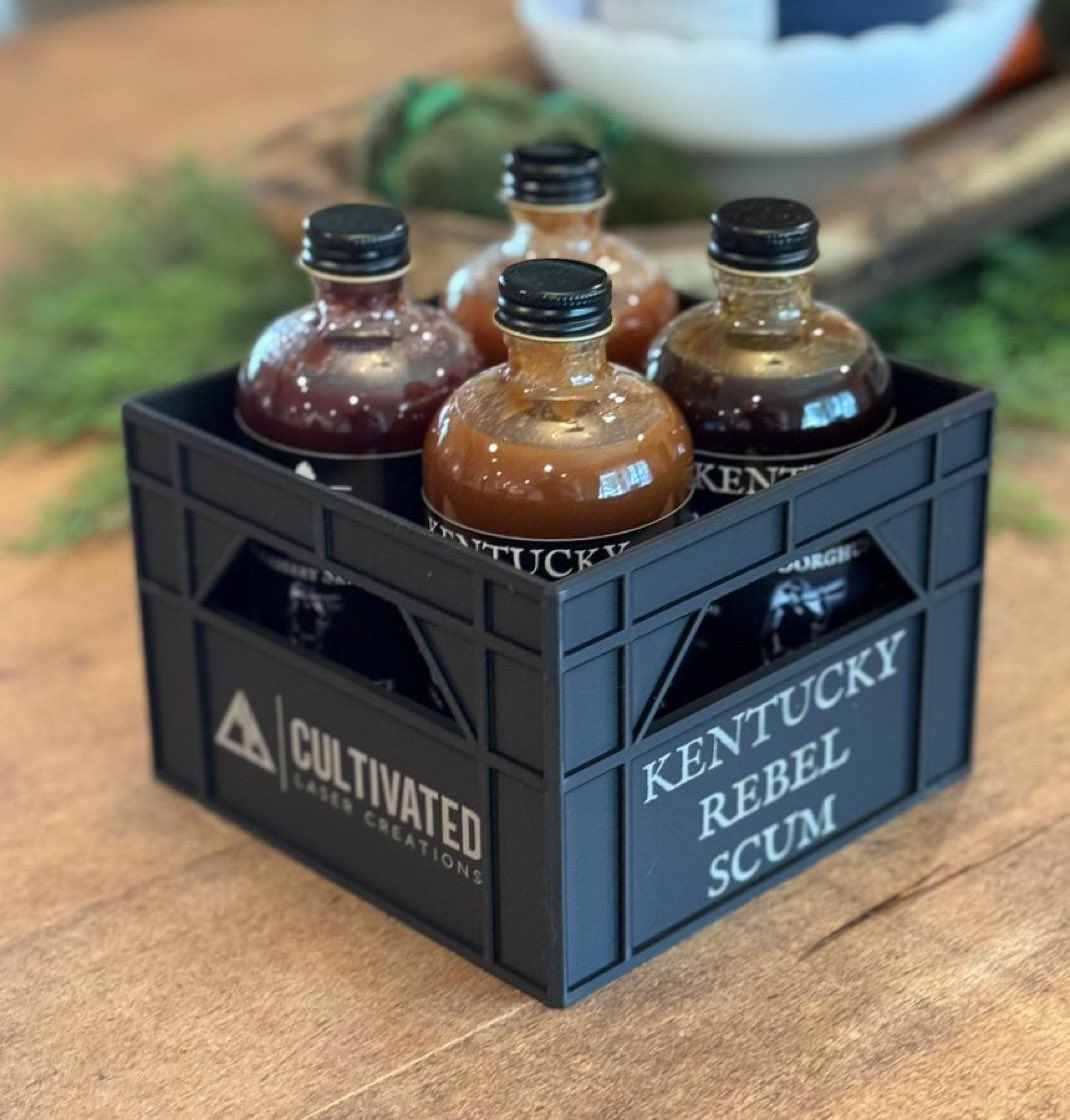 Half_A_Pond's tweet photo. Kentucky Rebel Scum update: 

DROP DAY included, read it all!👇

Been a busy couple of weeks, but we say that everytime. Such is life. 

Here is what you want to know: We are going to drop a big batch of Kentucky Rebel Scum THIS Saturday, May 17th, at 3:00pm CENTRAL. Nearly 800 bottles!

Then, the next day, Sunday May 18, we will drop our VERY limited edition Father’s Day collab with Cultivated Laser @CultLaser at 5pm CENTRAL. 

The Father’s Day Pack will include one of each variety of KRS in a 3D printed and laser engraved Cult Laser mini crate, along with a special edition sticker. There will be ONLY 50 Father’s Day packs available!

We’re dropping the sauce first so that anybody who just needs a KRS fix can grab some, and hopefully leave the crates for those who want to give the gift of KRS for Father’s Day. But of course everyone is welcome to order!

BUT - Please remember this: it’s another busy week right after the drop. We will definitely take longer to ship these out than normal. Hang with us for this one. 

That’s it. Hope to see you all this weekend for the drops, and thanks for your continued support!