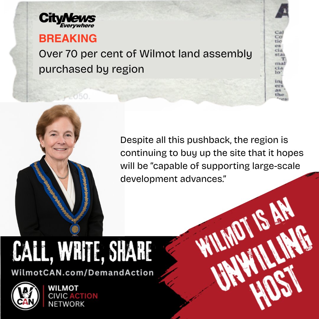 WilmotCAN (@wilmot_can) on Twitter photo Several reports came out yesterday about the <a href="/RegionWaterloo/">Region of Waterloo</a> securing control of more of the 770 acres, including <a href="/CityNewsKIT/">CityNews Kitchener</a>. Read our response: kitchener.citynews.ca/2025/05/15/wro…
#FightForFarmland
#WilmotLandGrab Several reports came out yesterday about the <a href="/RegionWaterloo/">Region of Waterloo</a> securing control of more of the 770 acres, including <a href="/CityNewsKIT/">CityNews Kitchener</a>. Read our response: kitchener.citynews.ca/2025/05/15/wro…
#FightForFarmland
#WilmotLandGrab