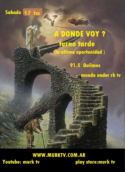 Adondevoyrock's tweet photo. sabados a las 17 hs por https://t.co/PRg1Z0brUT   llega A DONDE VOY? turno tarde      91.5 Quilmes    y  MURKtv
@destacar Jorge Daniel Pesce Ariel Sanchez Seba Devia MURKtv MURKtv https://t.co/ZTVdyUWiFH