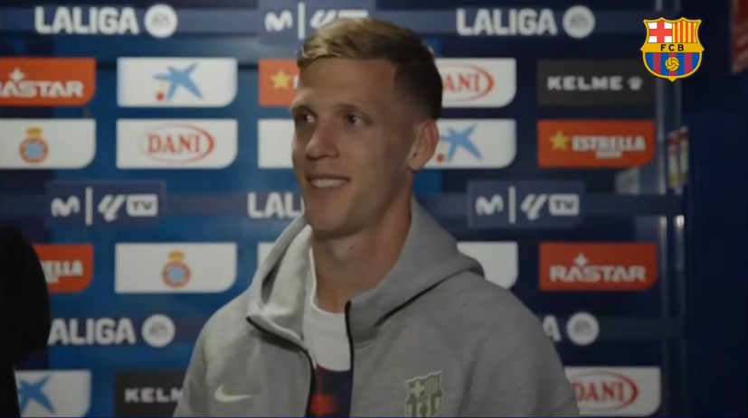 Dani Olmo: "First season, three titles. I'm very happy, we deserved it."