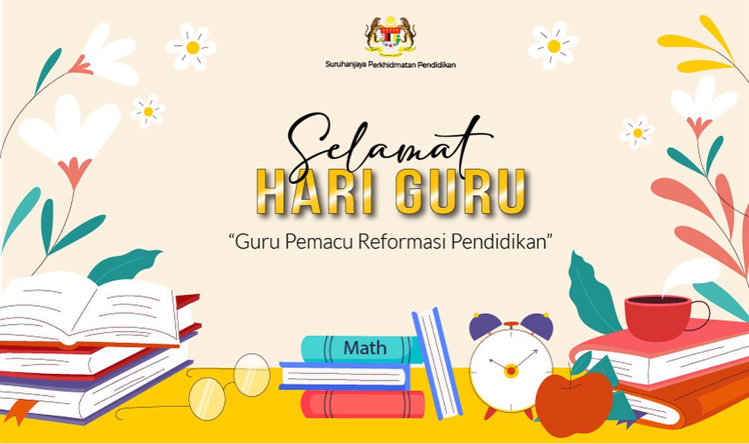 Selamat Hari Guru 2025 daripada seluruh Warga Suruhanjaya Perkhidmatan Pendidikan (SPP).

“Guru Pemacu Reformasi Pendidikan”