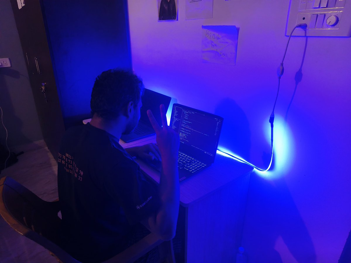 Ayush_cg's tweet image. My Friend’s 3 beers down, still setting up the Novnc server.
6 AM is our average bedtime.
Day job at 11:30 AM.
Again Repeat. No breaks. No weekends.

God bless hackwithalan.com — v0 dropping soon.
Continueous iteration until we disrupt hacking!