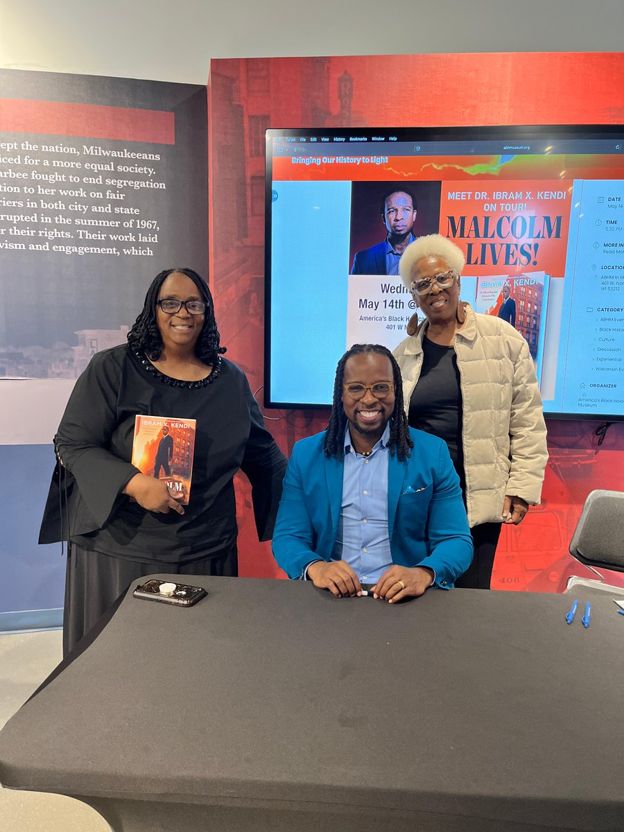 ibramxk's tweet image. It was an honor to present on Malcolm Lives! last night at America’s Black Holocaust Museum in Milwaukee. Much gratitude to Maya Smart for steering our conversation, and to everyone who attended the sold out event. 🙌🏾