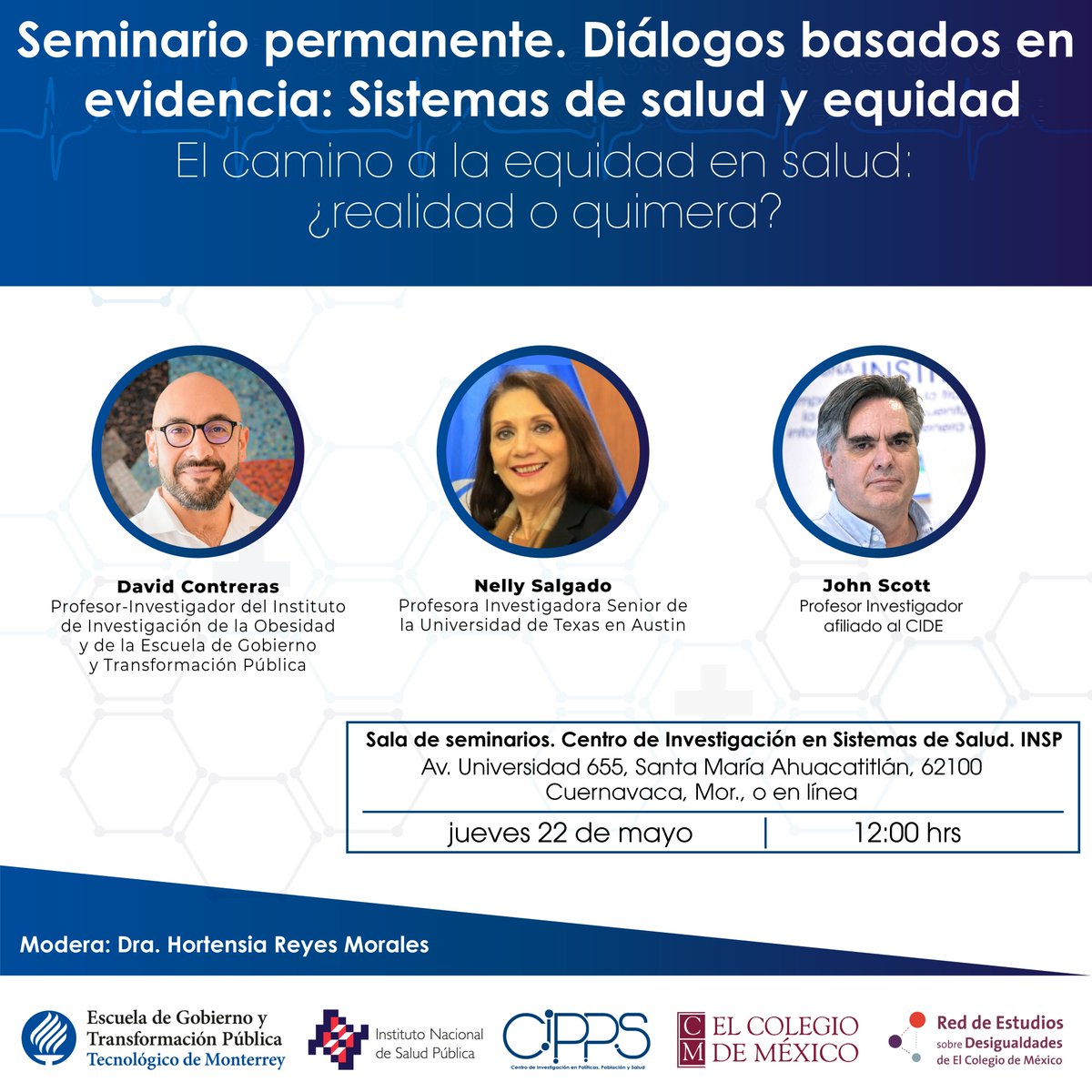 Juan Pablo (@gutierrezjp) on Twitter photo ¿La equidad en salud es realidad o solo una ilusión? Acompáñanos en el Seminario Interinstitucional "Diálogos basados en evidencia" con <a href="/cippsunam/">CIPPS-UNAM</a> <a href="/EGobiernoyTP/">Escuela de Gobierno</a> <a href="/inspmx/">INSP México</a> y <a href="/des_igualdades/">Red Desigualdades</a>. Jueves 22 de mayo, 12 hs. ¡No faltes! #SaludYEquidad ¿La equidad en salud es realidad o solo una ilusión? Acompáñanos en el Seminario Interinstitucional "Diálogos basados en evidencia" con <a href="/cippsunam/">CIPPS-UNAM</a> <a href="/EGobiernoyTP/">Escuela de Gobierno</a> <a href="/inspmx/">INSP México</a> y <a href="/des_igualdades/">Red Desigualdades</a>. Jueves 22 de mayo, 12 hs. ¡No faltes! #SaludYEquidad