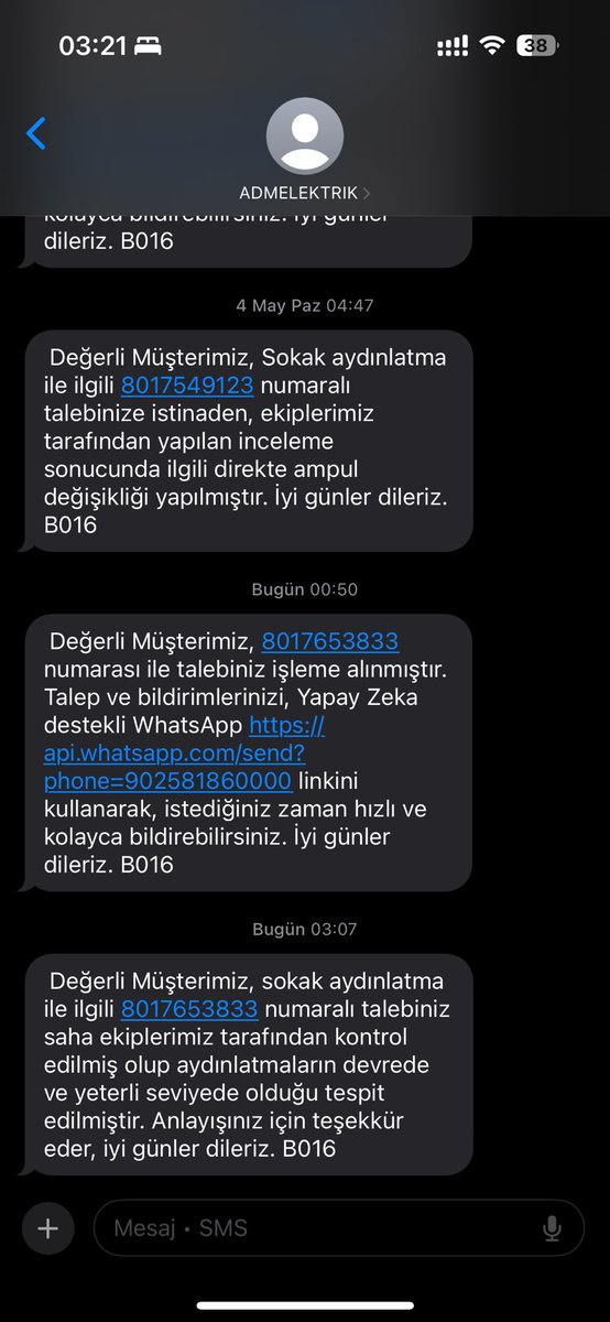 anlsldk's tweet photo. @enerji_aydem haftalardır kayıt açtırıp yaptırılmayan sokak lambalarımız 🫱🏻‍🫲🏽 https://t.co/jfvk35zsUw
