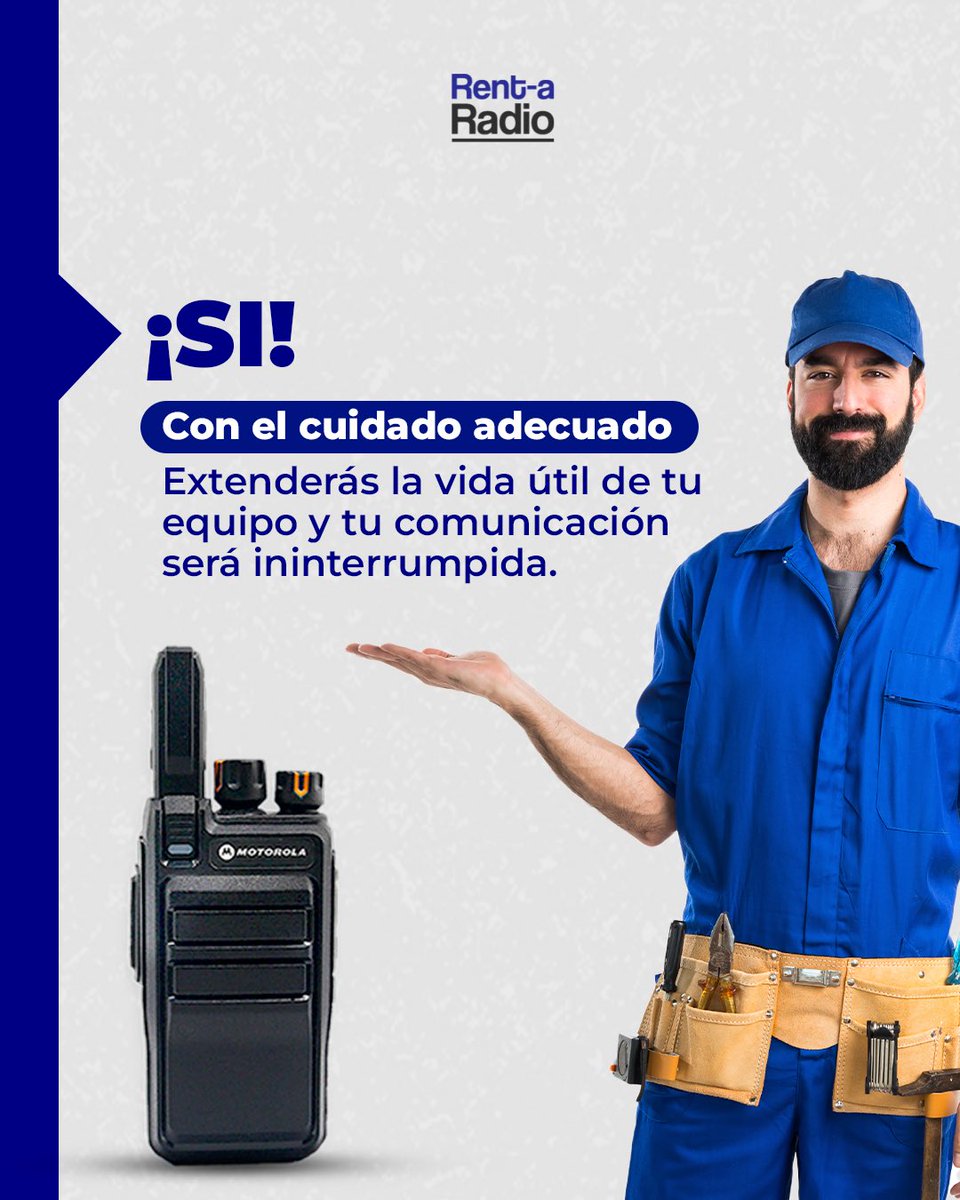 ⏰🔧¡importantísimo!

Así como cualquier equipo, los radios también necesitan mantenimiento para que su funcionamiento sea óptimo.

👉Ya es hora de acudir al taller para una sesión de mantenimiento.

#radio #radios #valencia #venezuela #carabobo #comunicación #taller  #maracay