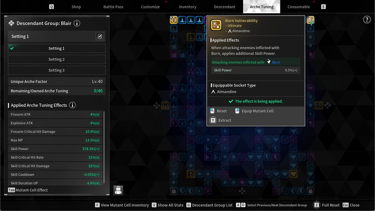 FirstDescendant's tweet image. A tiny glimpse into what's cooking in the dev build 👀
A new way to grow stronger is coming to Arche Tuning — this week!
Introducing the Mutant Cell Slot, a new feature to enhance each Descendant’s stats.
#TFD0522Patch