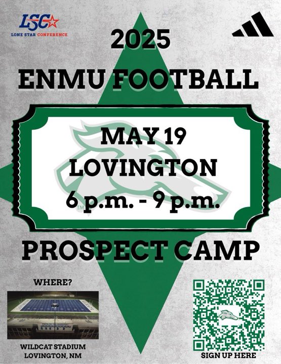 Always good to hear from you <a href="/CoachKelleyLee/">Kelley Lee</a> Thanks for the invitation to camp with <a href="/ENMUFootball/">Eastern New Mexico University Football</a> 
<a href="/PrepRedzoneNM/">Prep Redzone New Mexico</a> <a href="/GoddardRocketFB/">Goddard Rocket Football</a>