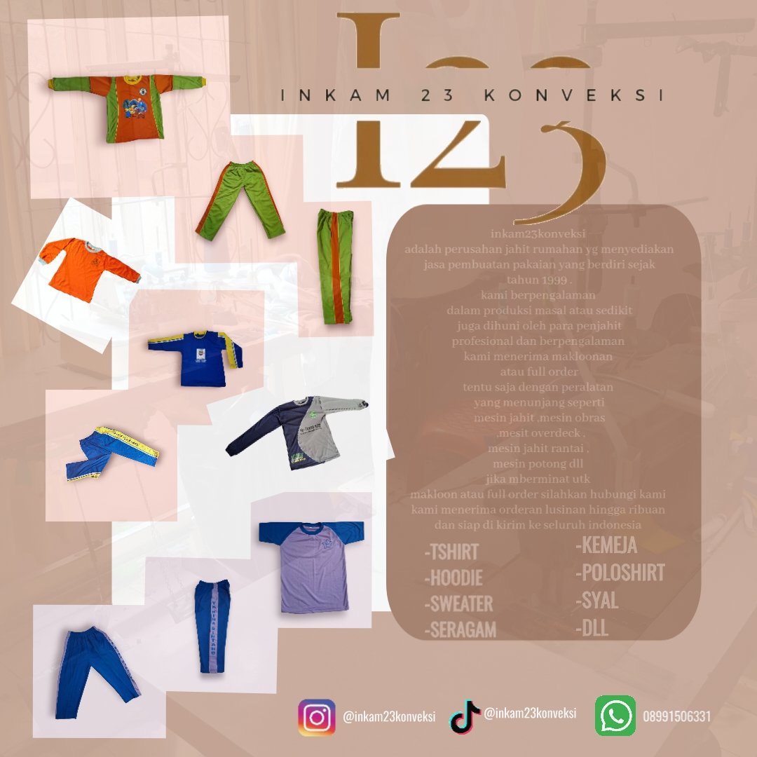 saepulstark's tweet photo. Mengutamakan kepercayaan pelanggan 
Menjaga kualitas dan kuantitas 
Inkam23konveksi
Menerima pembuatan berbagai macam jenis 
-tshirt
-hoodie
-seragam
-kemeja 
-stelan 
-almamater
-syal 
Menerima lusinan hingga ribuan bisa makloon atau full order 
Jangakauan seluruh indonesia https://t.co/yQo4lLa7uA