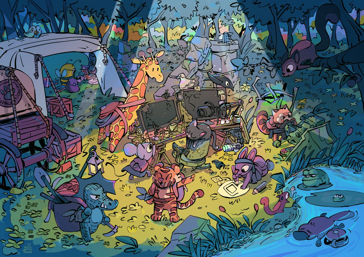My entry for a art french challenge, le Wat2025, the theme was Lost civilisation! ✨
Merci pour la super orga, c'est très facile de regarder d'autre participants, et le thème est super fun!