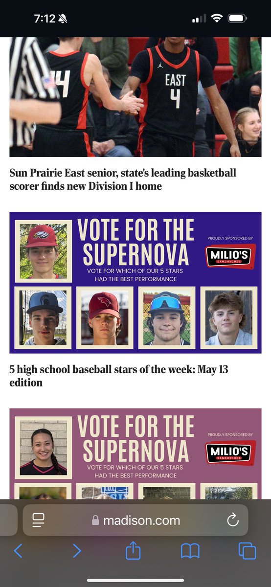 Congratulations, Gavin!

Go to madison.com to vote for Gavin!