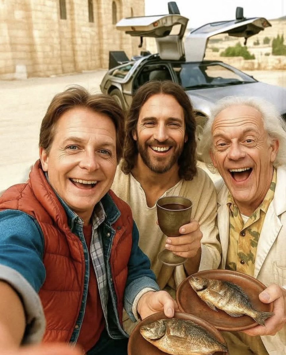 neildmonte's tweet photo. Had a good laugh once I realized what I was seeing. 😄 #BackToTheFuture #funny #selfie #outtatime #docbrown #jesus #martymcfly https://t.co/vzJJrpE1o3