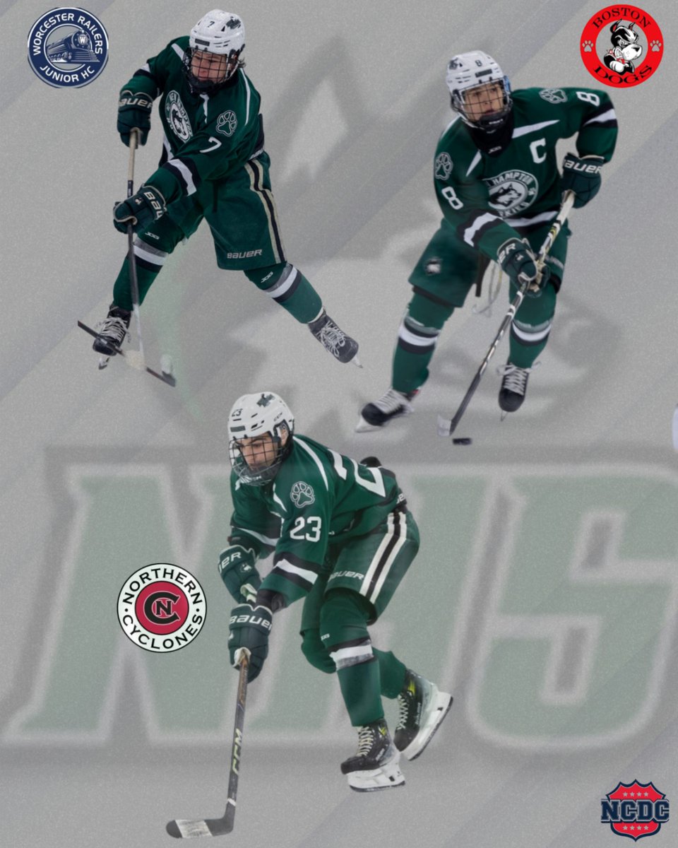 Congratulations to Huskies Matthew Homer '26, Conor Griffin '25, and Jake Cabral '27 on being drafted in the NCDC today!