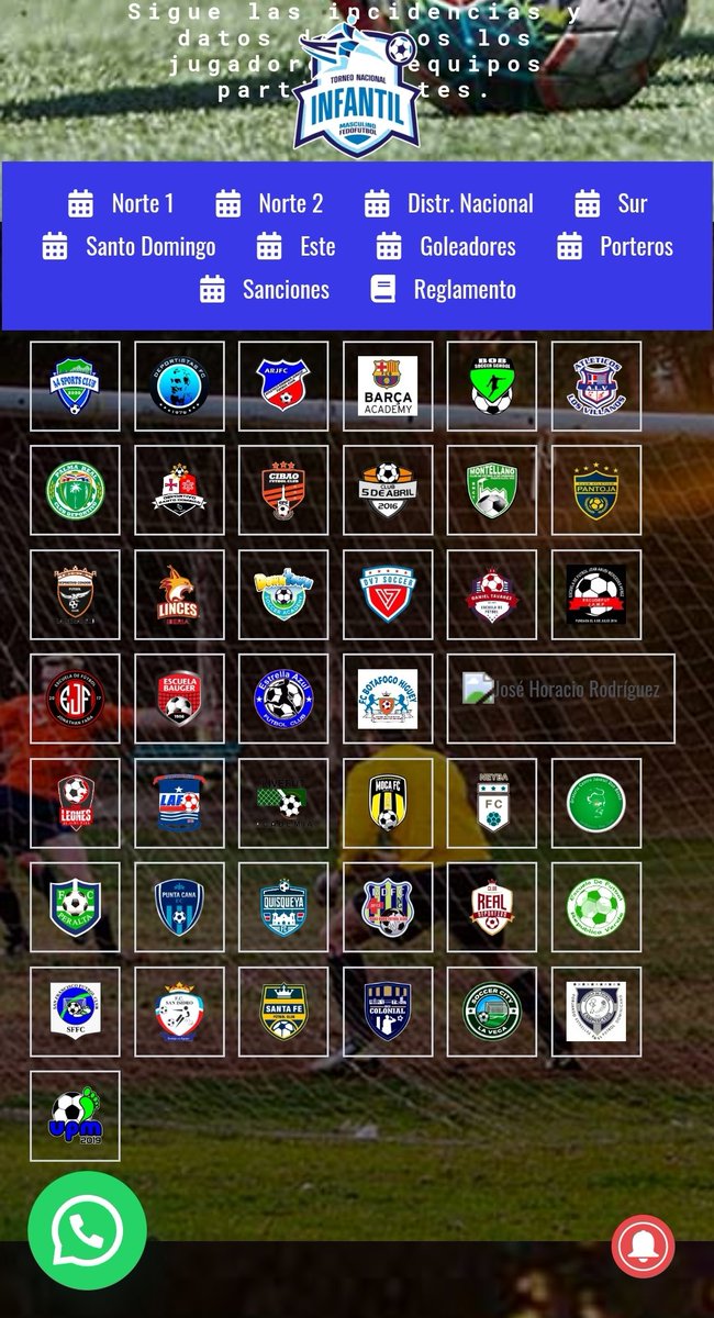 #FUTBOL_INFANTIL #SUB15 #MASCULINO
Síguenos y comparte 👉
 bit.ly/4mji6LG

Apoya el Fútbol Dominicano! Torneo de Asociaciones y Clubes de la <a href="/fedofutbol/">Federación Dominicana De Fútbol 🇩🇴</a>