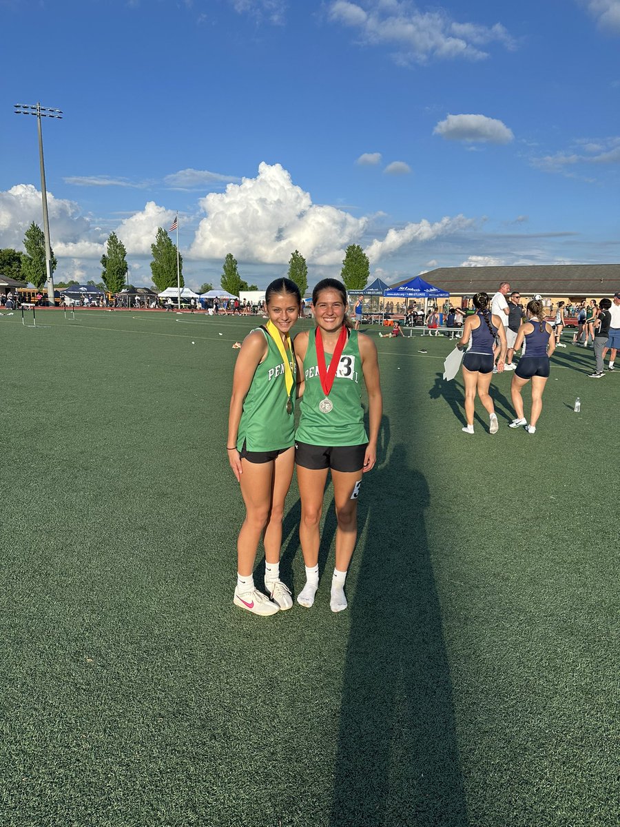 Madison Dietz and Sophia Markopoulos have both qualified for the PIAA Championships in Shippensburg next weekend.  #GoKnights