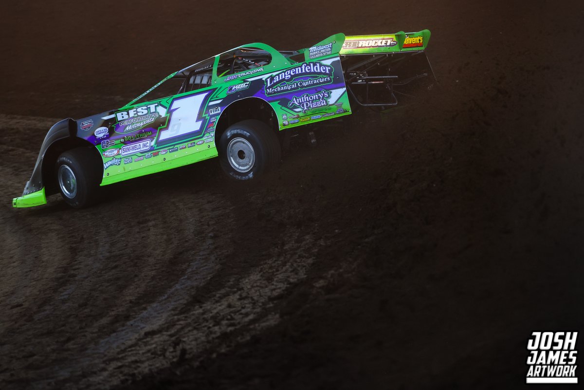 'Terbo' Tyler Erb rips around the Marshalltown Speedway during FloRacing Night in America action! #joshjamesartwork