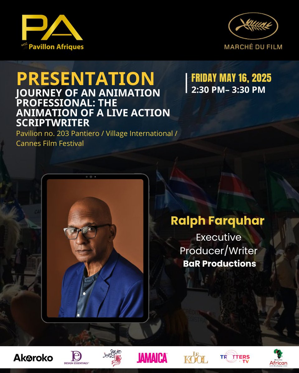ANIMATION DAY 🎬 Special Presentation - The Anima-cation of a Live Action Writer

🗓️ Friday May 16, 2025
🕝 2:30 PM – 3:30 PM
📍 Pavilion 203 – Pantiero / International Village / Cannes Film Festival

🎤 Speaker: Ralph Farquhar

What happens when a celebrated live-action writer
