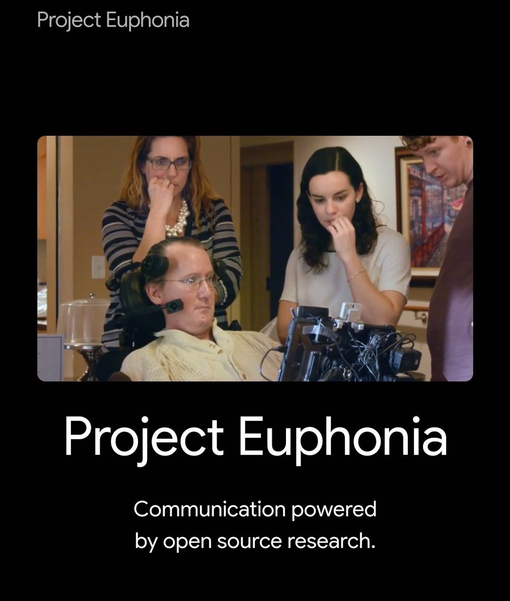 AulasInteligent's tweet photo. #ProjectEuphonia es un proyecto open source de Google que permite crear, personalizar y mejorar herramientas de IA para audio y reconocimiento de voz que sirvan para ayudar a personas con comunicación verbal diversa. Descarga la app gratuita en el link del siguiente mensaje.+ https://t.co/lPJ20at8Tz