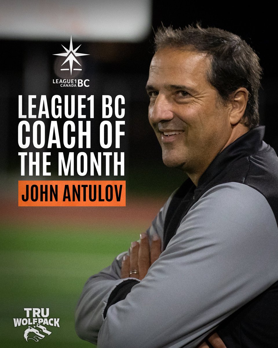 TRU Men’s Soccer (@trumsoc) on Twitter photo Congratulations to John Antulov, who has been named the League1 BC Coach of the Month with <a href="/kamloopsunited/">Kamloops United Football Club</a>! He has led them to their best start in club history 👏 Congratulations to John Antulov, who has been named the League1 BC Coach of the Month with <a href="/kamloopsunited/">Kamloops United Football Club</a>! He has led them to their best start in club history 👏