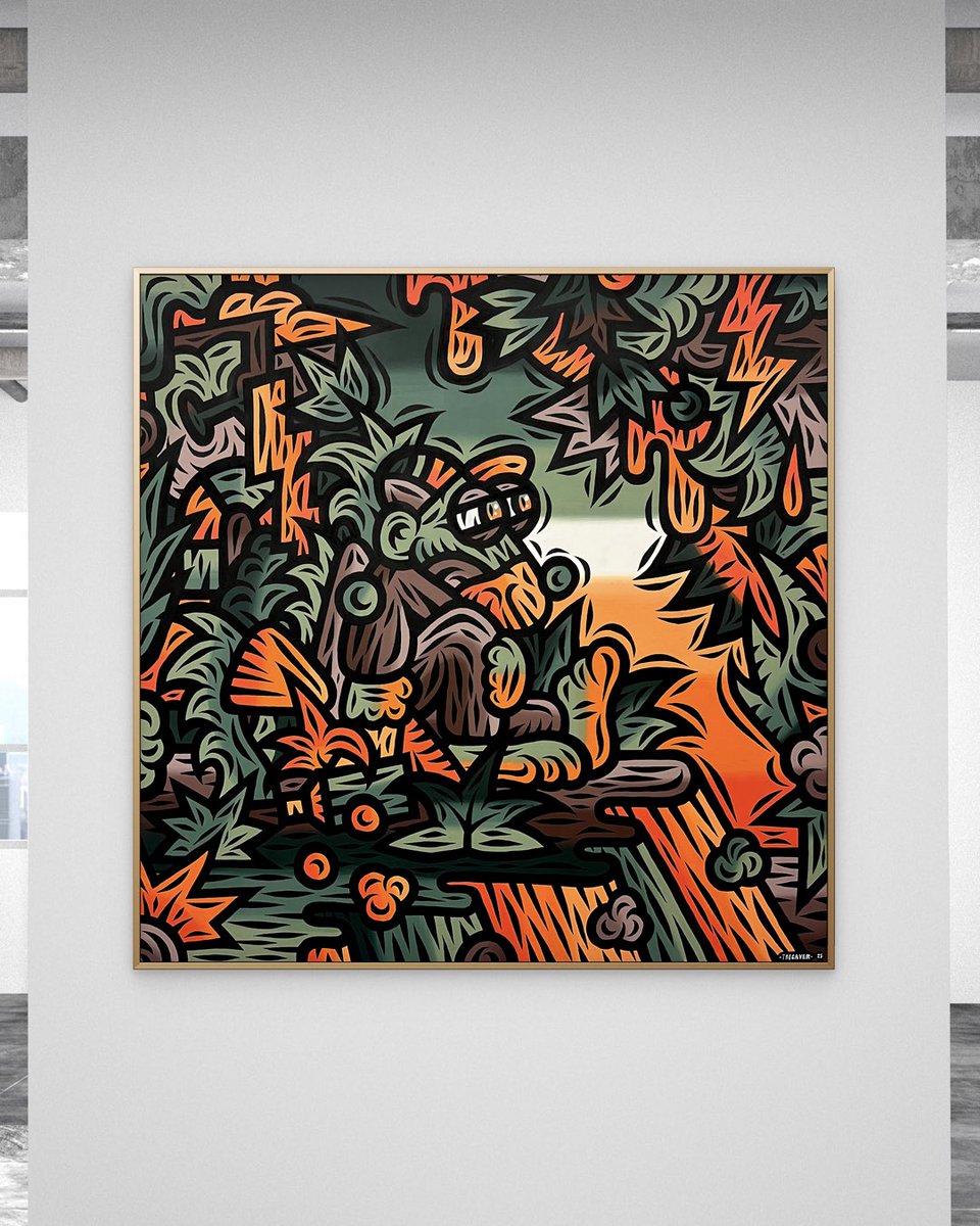 _THECAVER_'s tweet photo. Auto-retrato, 2025
Acrílicos sobre tela 
100x100cm https://t.co/VOgWO1nqf5