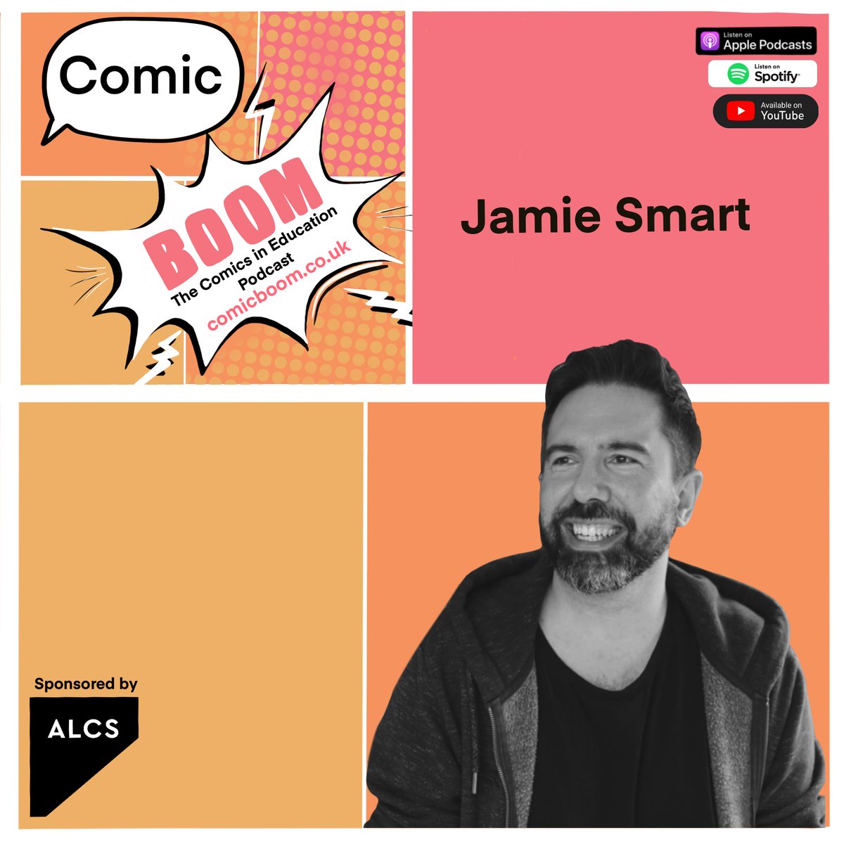 Celebrating 50 episodes of Comic Boom #podcast with a very special guest <a href="/jamiesmart/">Jamie Smart</a> joins me to talk all things comics. Sponsored by <a href="/ALCS_UK/">ALCS</a> with thanks to <a href="/DFB_storyhouse/">David Fickling Books</a> #JamieSmart #BunnyvsMonkey #Comics #education #readingforpleasure comicboom.co.uk 💥Listen NOW!💥