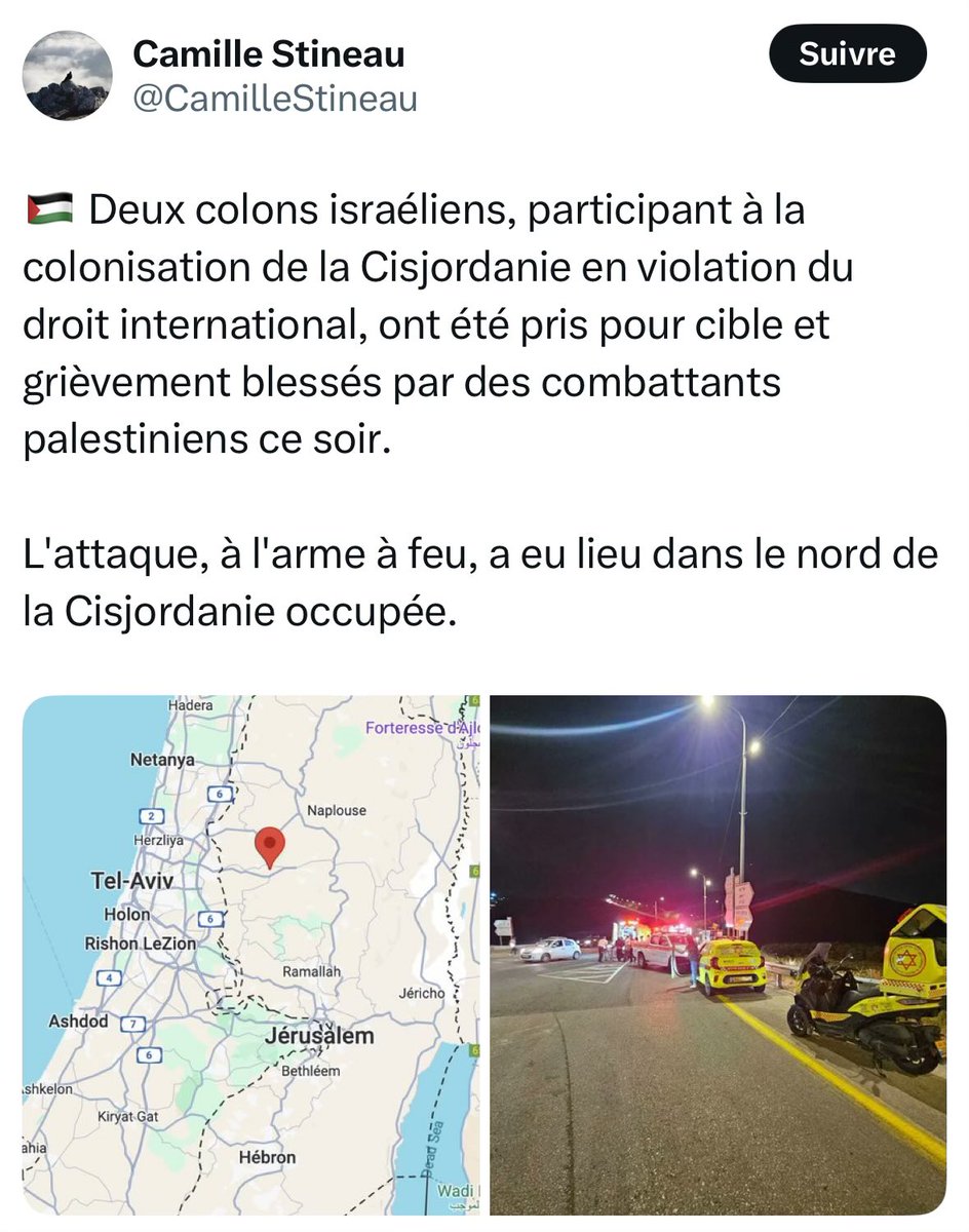 julienbahloul's tweet photo. Je vous présente Camille Stineau. Elle travaille pour Arrêt sur Images, Blast. Bref, la clique islamo-gauchiste.

Lisez son post.

Vous savez de quoi elle parle ?
D'une femme israélienne, enceinte, en chemin vers l'hôpital, tuée par balles.

À vomir. Comme tout islamo-gauchiste. https://t.co/Qrsa5FtlST