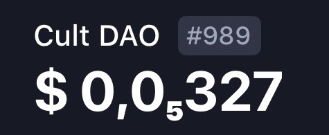 Soloszo's tweet photo. 🚨 $CULT is officially a top 1000 coin!

@wearecultdao https://t.co/SnA9OER5oT