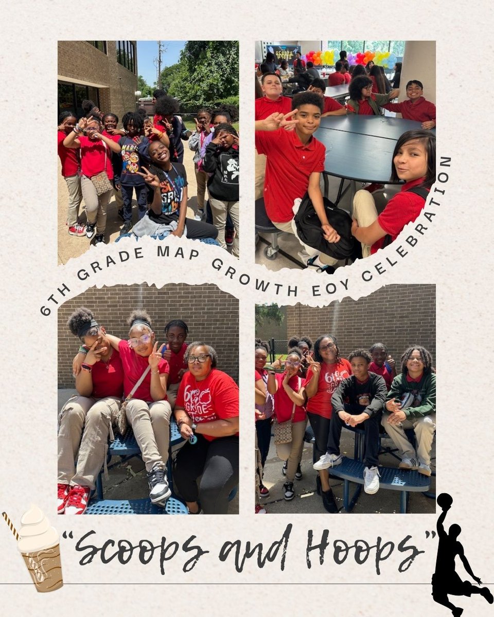 WellsWolverines's tweet image. Celebrating growth, grit, and greatness! 🌟 Our 6th graders enjoyed a well-earned ‘Scoops & Hoops’ event—complete with ice cream floats, games, and basketball fun. 🍨🏀