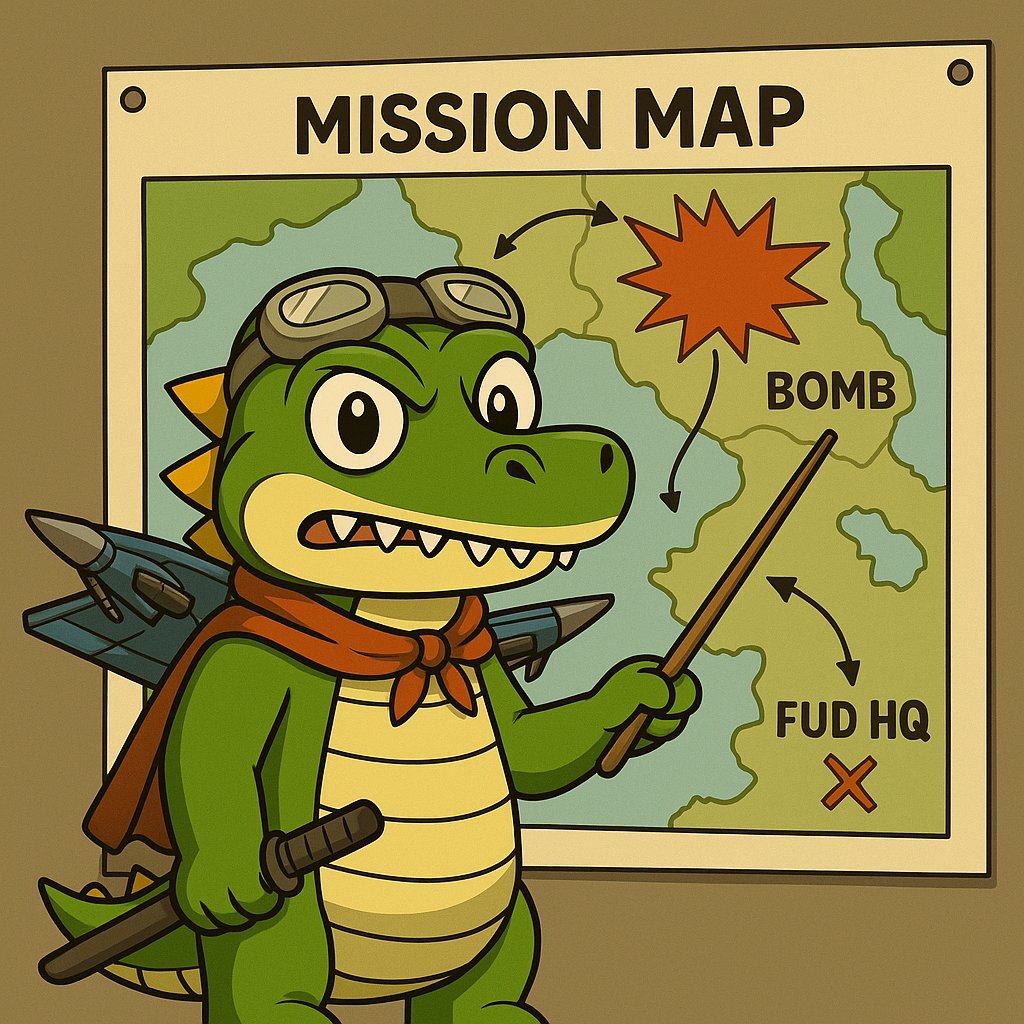 BombardiloCoin's tweet photo. Bombardilo wasn’t designed to be cute.
He was designed to cause controlled chaos.
Community missions are coming.
$BOMBA 🐊

 #Bombardilo #Solana  #memecoin https://t.co/qLowe6df81