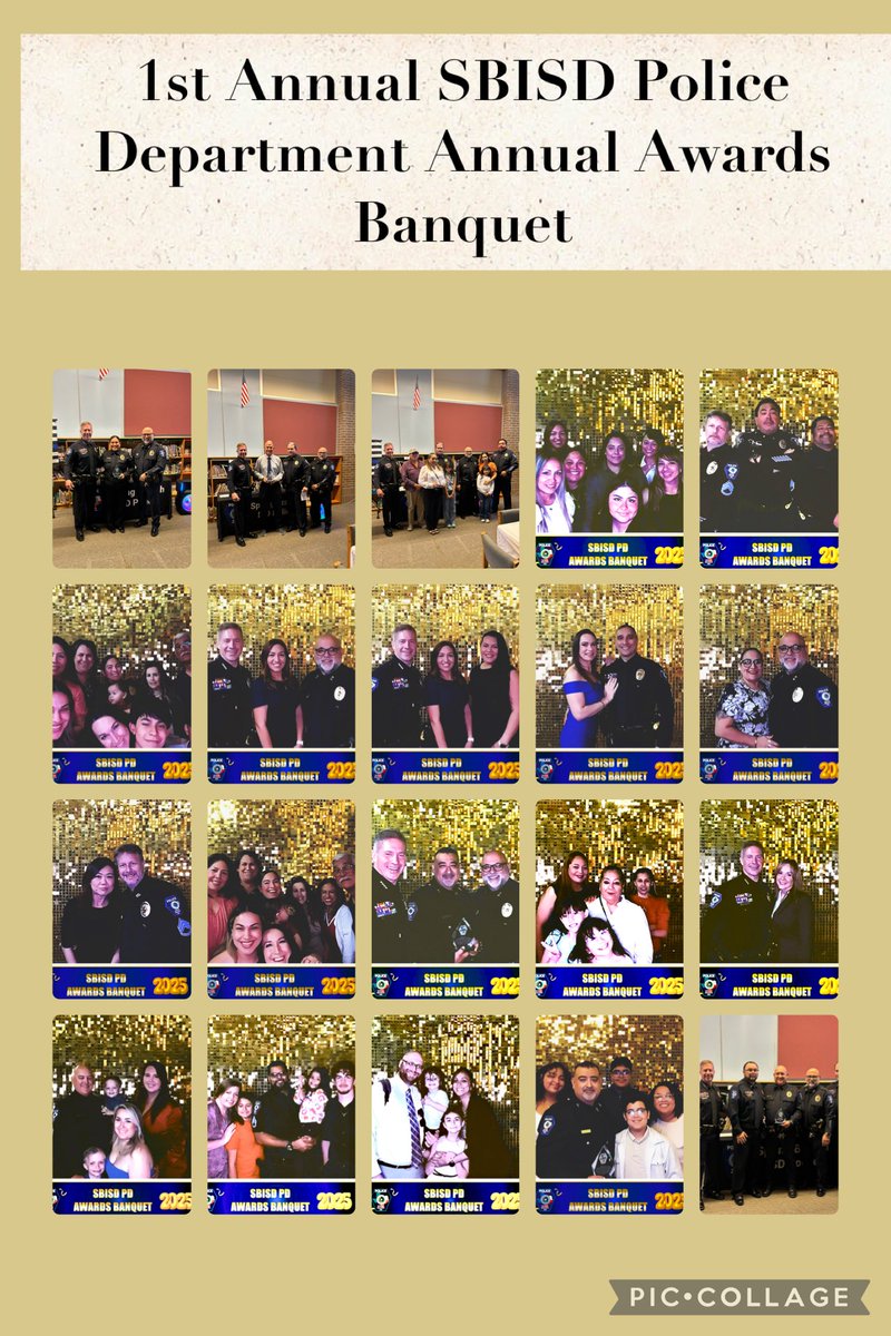 Chief Baimbridge hosted our 1st annual SBISD Police Departments awards banquet yesterday! Congratulations to all the award recipients!
