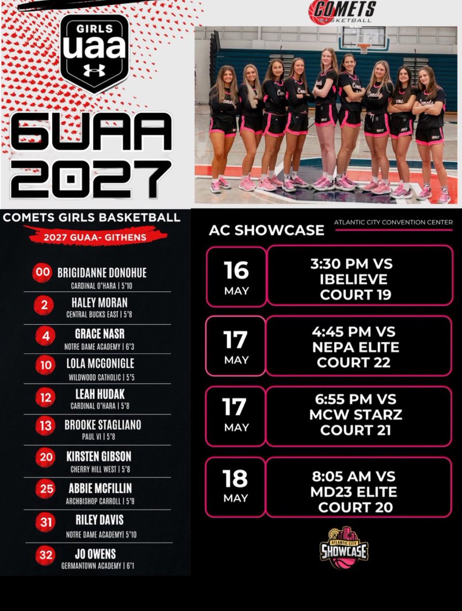 Here is my schedule for Atlantic City! Come check us out! <a href="/CometsBallers/">Comets Basketball</a>