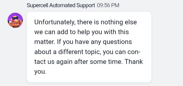 31 day ban, when asking support they say 3rd party software :-) when asked what specificly they dont care to provide info. have played the game the same way past 6 years. congrats on ur automatic system and fantastic support. <a href="/Dani_Supercell/">Dani</a> <a href="/FTMKeienburg/">Frank™ KEIENBURG 🏳️‍🌈</a> 1/2